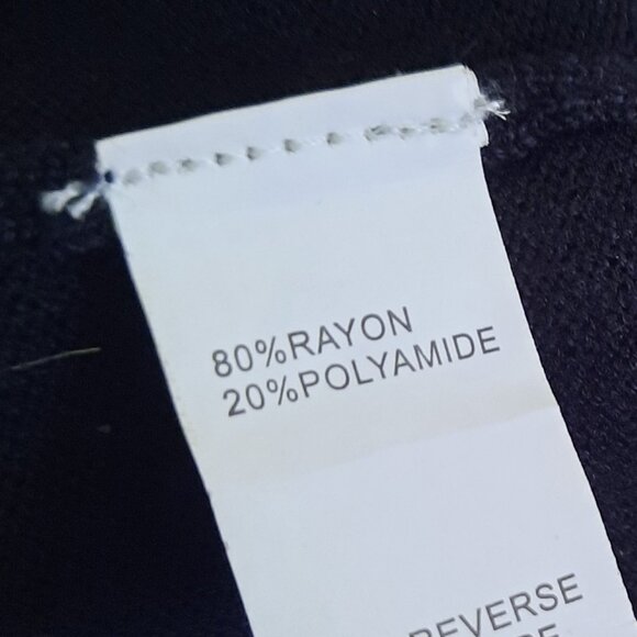 Moral Fiber Criss-Cross Tunic Knit Sweater Dress - Black, Size XS/Jr. M - Picture 10 of 13